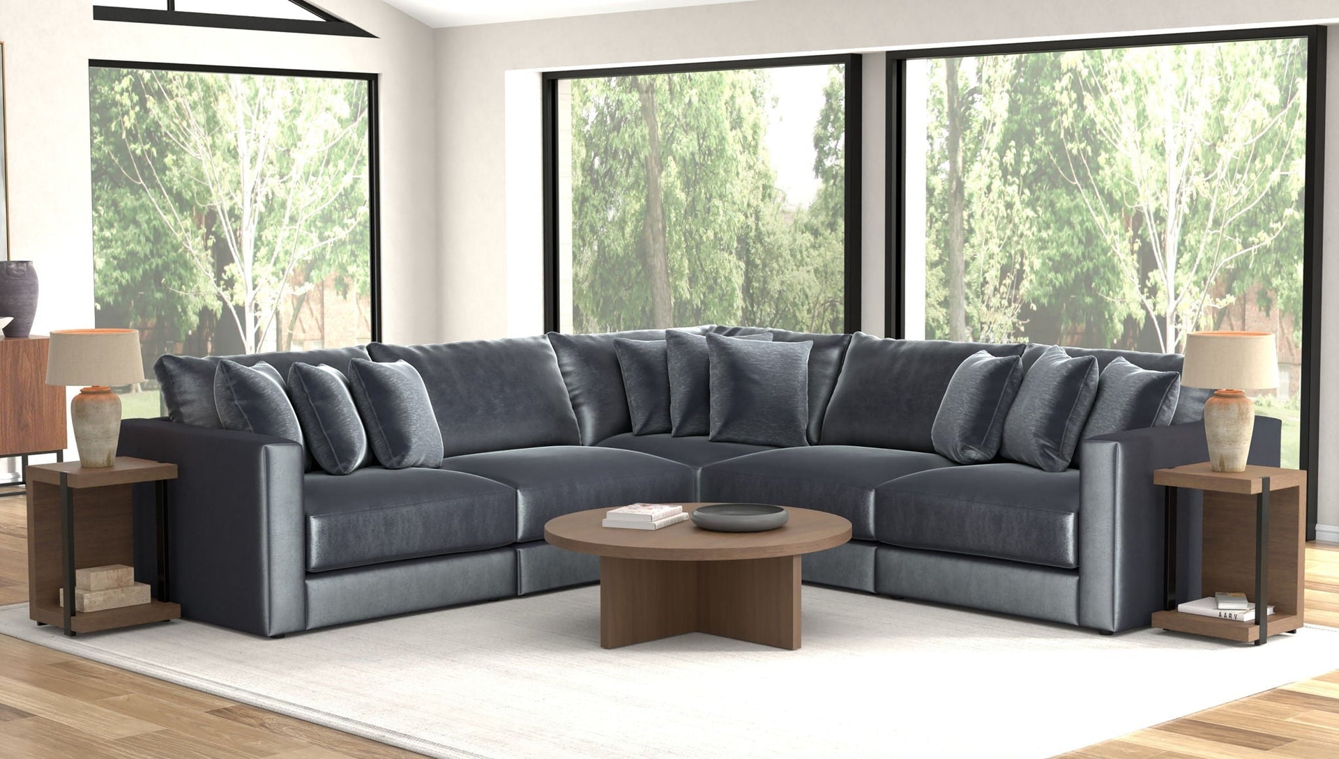 Remington Slate 5 Piece Sectional