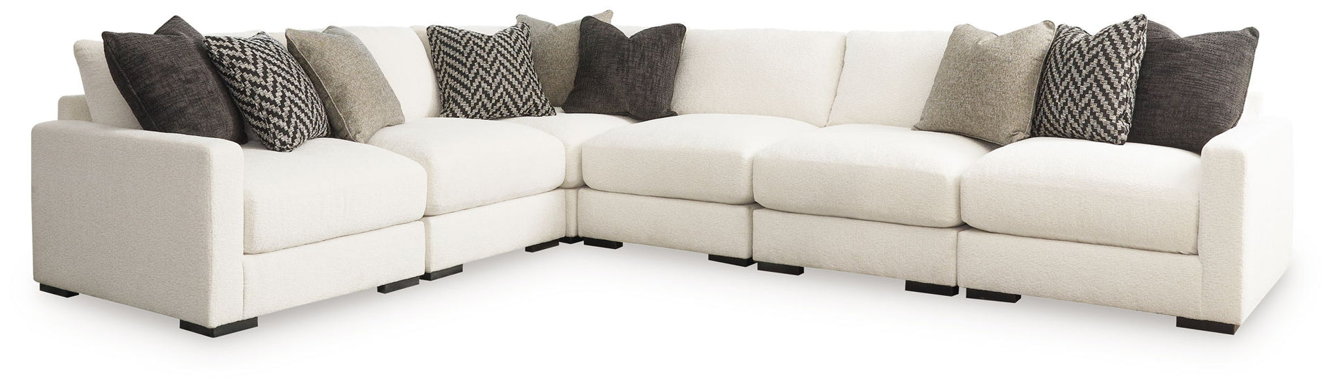Elissa Court - 6-Piece Sectional - Vanilla