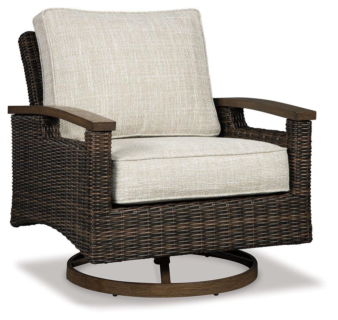 Paradise Trail - Swivel Lounge Chair - Medium Brown