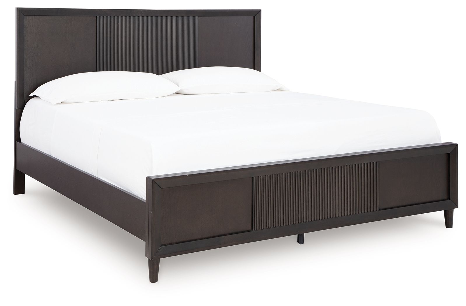 Urbantrack - King Panel Bed - Dark Brown