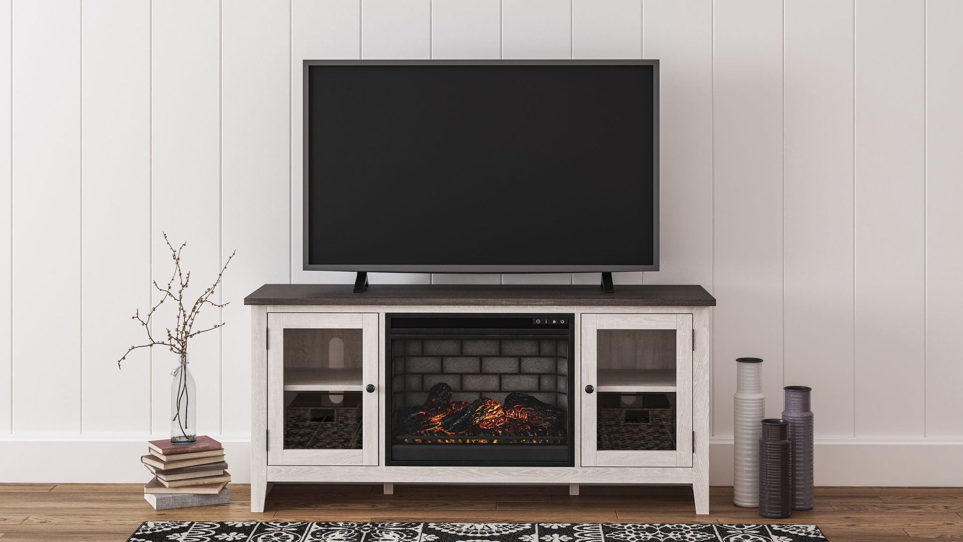 Dorrinson 60" TV Stand with Fireplace